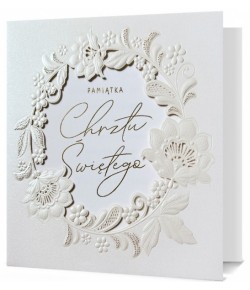 Prezent na Chrzest elegancka Kartka z życzeniami HM1122C