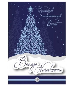 Kartka świąteczna elegancka, z życzeniami DK815