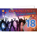 Zaproszenie na 18-tkę zestaw 10 szt  ZZ04