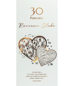 Pamiątka na 30 Rocznicę Ślubu Perłową DLLUX35R