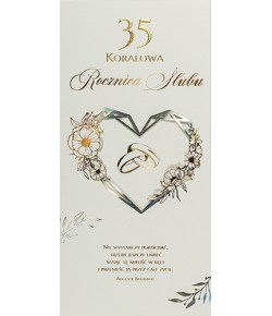 Pamiątka 35 Rocznicy Ślubu Koralowej DLLUX38R