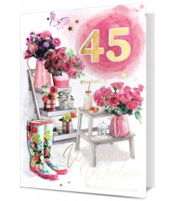 Kartka urodzinowa - naklej wiek Jubilata HM2773