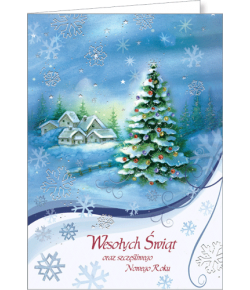 Kartka świąteczna z tekstem B-T 613