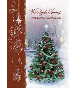 Kartka bożonarodzeniowa bez życzeń  B-BT 591