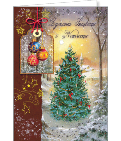 Kartka świąteczna bez życzeń  B-BT 612