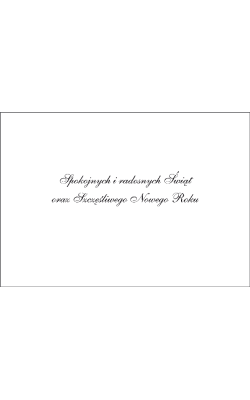 Stroik świąteczny kartka z życzeniami GD-T 143