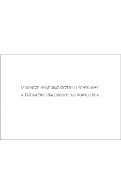 Świąteczny pejzaż miejski, kartka z tekstem GD-T 108