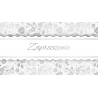 Zaproszenie eleganckie, srebrzone zestaw 10 szt   Z-STYLE11