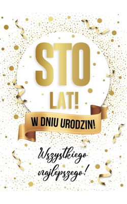 Kartka Urodzinowa Duża Wielka XXL PCP35