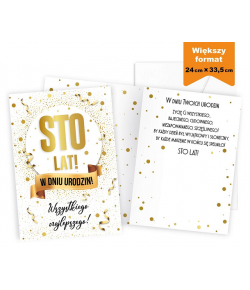 Kartka Urodzinowa Duża Wielka XXL PCP35