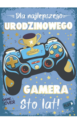 Kartka Urodzinowa dla gracza Duża XXL PCP36