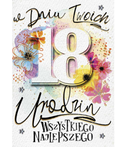 Kartka na 18 urodziny romantyczna DK899