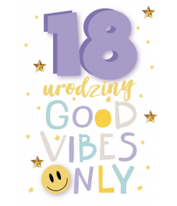 Kartka na osiemnastkę wesoła DK901