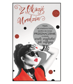 Kartka na Urodziny dla Koleżanki BRW9