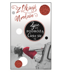 Kartka na Urodziny dla Dziewczyny BRW11