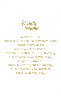 Kartka Imieninowa dla Dziewczyny PAB32