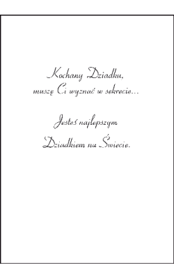 Życzenia dla Dziadka BD 07