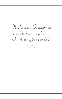 Kartka dla Dziadka BD 08