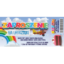 Zaproszenie na urodzinki z kuponem na Tort 10 szt ZDL11