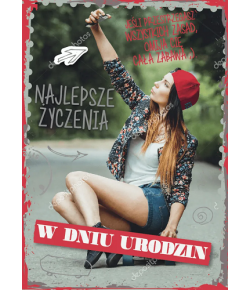 Kartka urodzinowa dla dziewczyny GM914