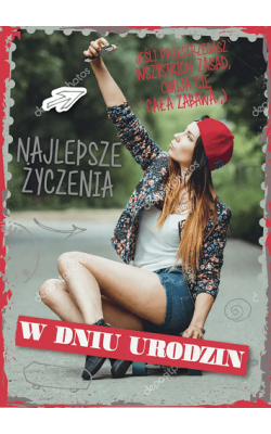 Kartka urodzinowa dla dziewczyny GM914