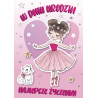 Kartka urodzinowa dla Dziewczynki baletnicy GM906