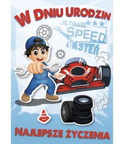 Kartka na urodziny dla chłopca GM905