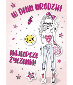 Kartka urodzinowa dla Dziewczynki GM908