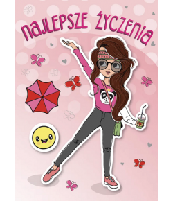 Kartka urodzinowa dla dziewczynki GM910