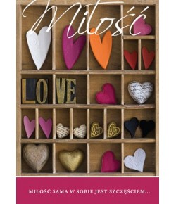 Kartki walentynkowe, urocze PP1489