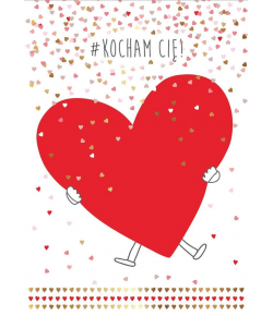 Prezent na Walentynki Kartka Kocham Cię PR122