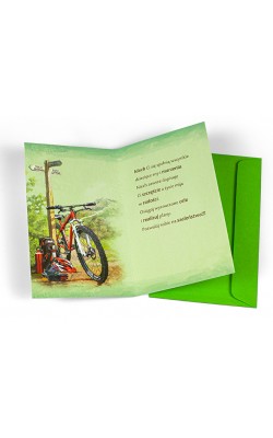 Kartka Urodzinowa dla Rowerzysty A6497