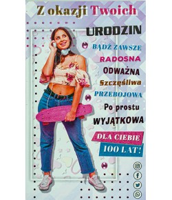 Kartka na urodziny dla nastolatki A2005