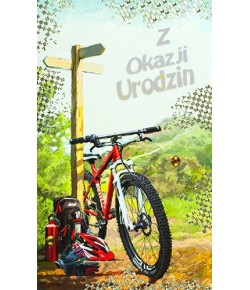 Kartka Urodzinowa dla Rowerzysty A6497