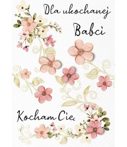Kartka dla Babci z życzeniami, piękna DK955
