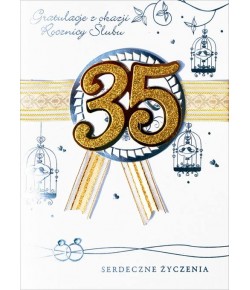 Kartka na 35 Rocznicę ślubu HM445