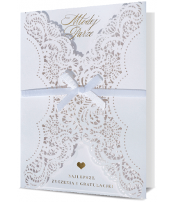 Kartka na ślub delikatna HM1017S