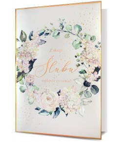 Elegancka Kartka na ślub HM1825