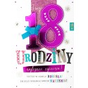 18 urodziny Kartka z życzeniami HM1120