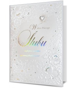 Kartki na ślub delikatne HM1827