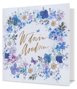 Kartka urodzinowa elegancka duża HM987