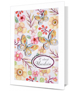 Kartka na urodziny pastelowa HM2259