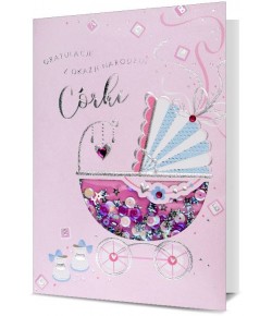 Kartka na Narodziny córki HM770