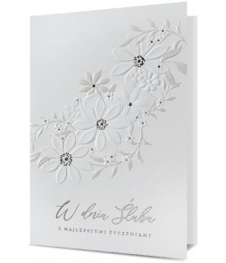 Kartka na ślub elegancka HM1023