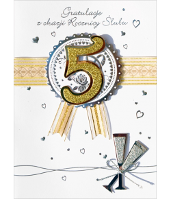 Kartka na 5 Rocznicę ślubu HM439