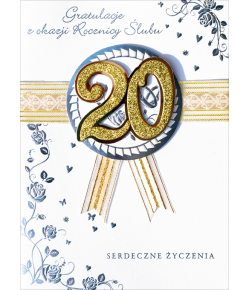 20 Rocznica ślubu życzenia HM442