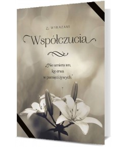 Kartka z Wyrazami współczucia PDB61888