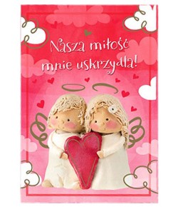 Kartka walentynkowa z Aniołami PR460