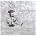 Zaproszenie na komunię zestaw 5 szt ZKE6805