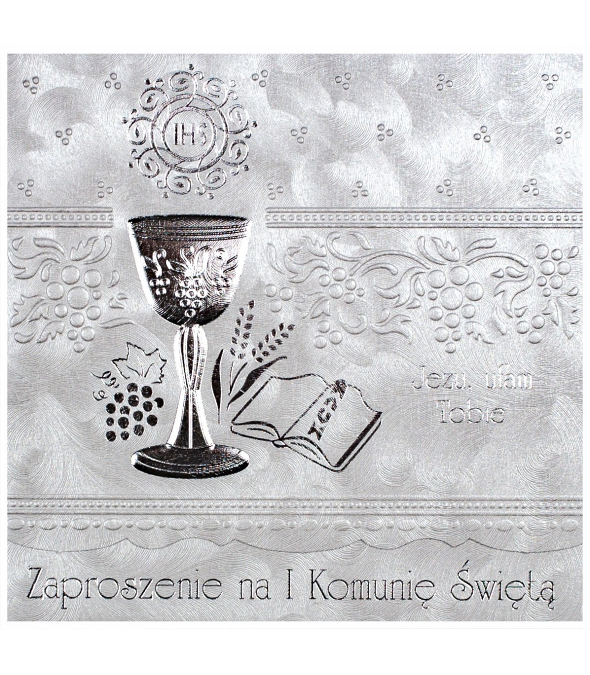Zaproszenie na komunię zestaw 5 szt ZKE6805
